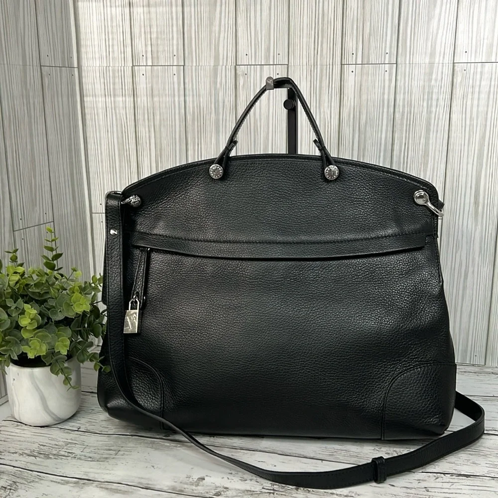 Furla Black Leather Satchel